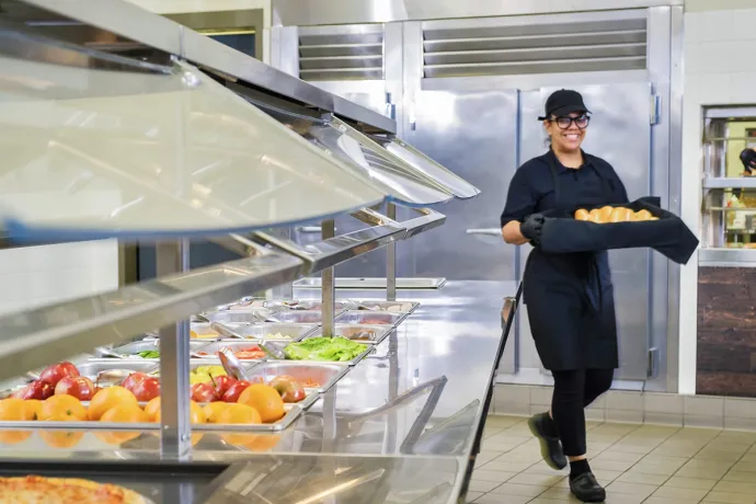 chef with fresh bread